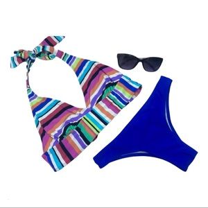 🚫Sold🚫2 piece bikini halter top cheekie bottom